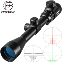 Fire Wolf 3-9x40 EG Riflescope Hunting Scope Outdoor Reticle Sight Optics Sniper Tactical Air Gun Scope for Weapon Sight
