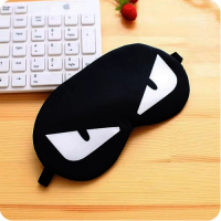 冷熱敷毛絨眼罩（淺灰色白色怪獸)#N28_009_440