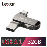 【Lexar 雷克沙】D400 32GB USB 3.1 Type-C 雙頭隨身碟