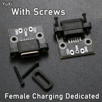 1PCS USB 3.1 Female Test PCB Board With Screws Adapter Type C Connector Socket For Data Line Wire Cable Transfer