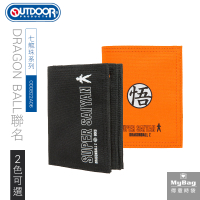 OUTDOOR x 七龍珠 皮夾 DRAGON BALL 聯名款 6卡 對折短夾 超級賽亞人 零錢袋 兩色 ODDB22A06 得意時袋