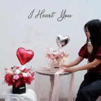 HER.FLORIST [ROUND | HEXAGON Box] Kado K-Style Soap Rose, Dried Flower / Korean Style Medium Box