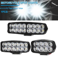 1PCS Headlights 12V Spotlight motorcycle 8/12LED/16LED Spotlight motorcycle ATV Motorcycle Headlights Auxiliary driving lights
