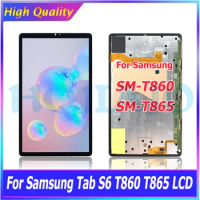 High Quality LCD Display For Samsung Tab S6 10.5" T860 T865 2019 LCD Display Touch Screen Digitizer Assembly Replacement
