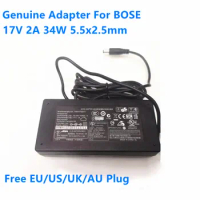 Genuine 17V 2A 34W 302251-001 NU60-6170200-I3 Power Supply AC Adapter For BOSE M2 M3 Speaker Power Charger