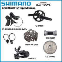 SHIMANO GRX RX600 1x11s Road Bike Groupset 170MM/172.5MM 40T RD RX812 Brake RX400 HG701 Chain M8000 11-42T Bicycle Group
