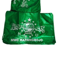 BENDERA NAHDLATUL ULAMA CUSTOM SABLON BENDERA NU CUSTOM TULISAN UKURAN BESAR & KECIL ( HARGA SATUAN)