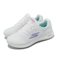 Skechers 高爾夫球鞋 Go Golf Max 2-Splash 女鞋 白 紫 藍 防潑水 緩衝 高球 123068WMLT