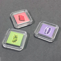 10pcs Square Clear plastik pelindung bekas kes untuk Token Board Game Holder box koleksi koleksi