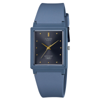 【CASIO 卡西歐】簡約指針錶 學生錶 橡膠錶帶 淺藍 生活防水 MQ-38(MQ-38UC-2A2)