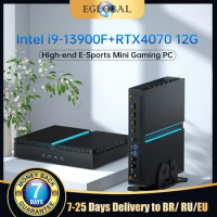 Eglobal 13th Gen i9 13900F 13700 NVIDIA RTX4070 12G Gaming Mini PC 64GB PCIE4.0 Windows 11 Mini Computer PC Gamer Desktop WiFi6