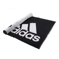 ADIDAS 運動毛巾-慢跑 路跑 游泳 戲水 浴巾 愛迪達 DH2866 黑白