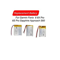 Replacement Sports Watch Battery For Garmin Fenix 6 6X Pro 6S Pro Sapphire Approach S60 361-00097-00 361-00086-12 361-00126-00