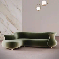 Nordic designer creative personality shaped ear leisure sofa living room fabric sofa