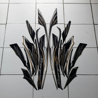 striping motor / stiker motor yamaha scorpio z 2010 hitam