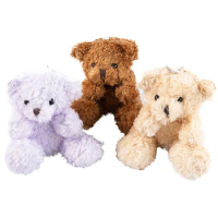 9cm Soft Kawaii Stuffed Bear Plush Toys Mini Teddy Bear Dolls Toy Small Gift Party Wedding Keychain Bag Pendant Teddy Key Chain