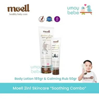 Moell Natural Skincare for Newborn Baby Kids Special Bundling Isi 2 Item BL+CALMING