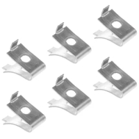 6 Pcs Book Shelves Bracket Clip Glass Peg Support Nail Cabinet Pegs Stainless Steel for Shelves