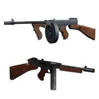 1:1 Thompson M1928 Gun DIY 3D Paper Card Model Building Sets Construction Toys Educational Toys Military Model