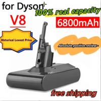 For dyson V8 battery 6800mAh 21.6V Battery For Dyson V8 Battery Absolute Animal Li-ion Vacuum Cleaner Rechargeable BATTERY L30