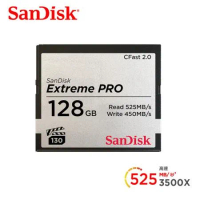 SanDisk Extreme PRO CFast 2.0 128GB 記憶卡 525MB/S (公司貨)