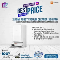 Xiaomi Robot Vacuum Cleaner X20 Pro 7000Pa 5200mAh Omni Station Garansi Resmi