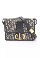Christian Dior Pre-Loved Christian Dior 30 MONTAIGNE Montaigne oblique jacquard chain shoulder bag c