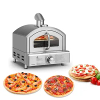 Outdoor Gas Pizza Maker Portable Household Oven Toaster Pizza Oven