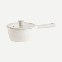 【LENANSE】韓國製單柄湯鍋18cm-附鍋蓋(湯鍋/不沾鍋/IH爐可用)