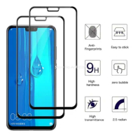 5D Full Cover Screen Protector For HuaWei Y3 Y5 Y6 Y7 Prime Y9 Pro 2018 Tempered Glass For HuaWei Y7 Y9 2019 Full Glue Glass
