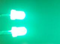 長腳 F3霧狀白發綠 3MM 綠色綠燈綠光 LED霧狀燈珠 1包1K=30元