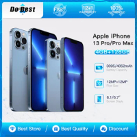 Apple iPhone 13 Pro/13 Pro Max Unlocked 5G A15 Bionic Chip With Face ID 6.1"/6.7" 120Hz Super Retina XDR OLED Screen 12MP Camera