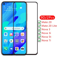 9d screen protector tempered glass case for huawei mate 20 lite nova 5t 7i 3i 3 cover on mate20 light protective phone coque bag