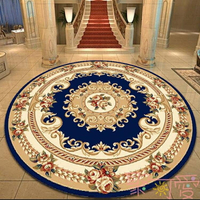 圓形臥室地毯中式地墊大廳客廳茶幾加厚大圓毯