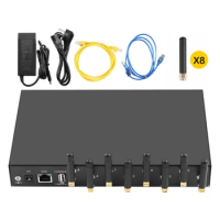 Faster Goip Gateway Customized Version 4G EC/EG 8 Ports Voip Gateway SK8-8 Support Change IMEI SMS Call Bulk Router Simbox