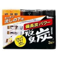 脫臭炭 廚房用備長炭除臭盒55g x3 (平行進口貨)
