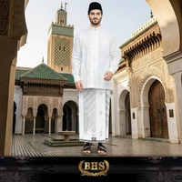Sarung BHS Excellent Super Gold Motif E58 JGQ SJ Putih Gold
