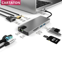 Multifunctional USB 3.0 Type-c USB C Hub For Smartphones PC Laptop Mac Pro Apple Mac book smartphone docking station