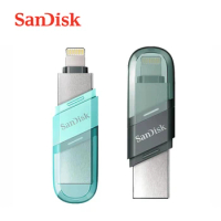 SanDisk USB3.1 Flash Drive iXPand OTG Lightning Memory Stick 256GB 128GB 64GB Pendrive MFi For iPhone &amp; iPad SDIX90N