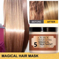 5 Seconds Hair Mask Magical Professional Keratin Treatment Collagen Smoothing Shiny Repair Damaged Frizz Oil Hair Care Products