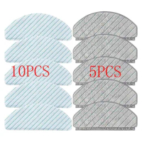 15PCS Wiping Mop Pads For ECOVACS DEEBOT OZMO T10/T10 Plus Robot Vacuum Cleaner Mop Cloth Parts T10/T10 Plus Mopping Cloth