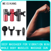 MEISIKANG Handheld Deep Tissue Percussion Muscle Electric Fascia Booster Portable Massage Gun Foot Hand Neck Massager for body