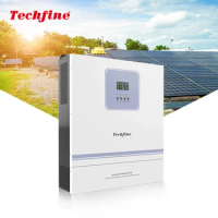 Techfine High Frequency 11KW 48V 230V Support Parallel 6 Units Dual MPPT 150a Off Grid Hybrid 11KVA 