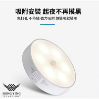 強強滾生活 圓形LED智能無線雙色感應燈