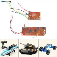 1 set 2.4G 4CH RC Remote Control Circuit 27MHz PCB Transmitter And Receiver Board Remote Control Toys Antenna Radio System
