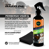 PERAWATAN PEMBERSIH HELM KACA VISOR HELM CLEANER EFEK DAUN TALAS
