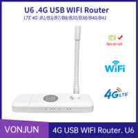 4G WiFi Router Portable 4G LTE Wireless Router USB Dongle 150Mbps Modem Stick Nano SIM Card Mobile WiFi Hotspot with Antenna