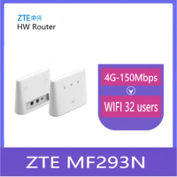 Unlocked ZTE MF293N 4G LTE CAT4 Router WIFI 150Mbps supported 32 users