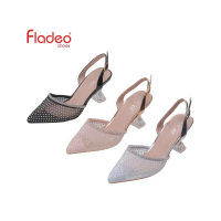Fladeo I22/LDFH677-1LU/Sepatu Slop Tali Hak Tinggi Wanita[ Strap Mules High Heels Shoes ]