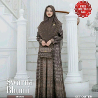 Coverme Set-Outer Swarna Bhumi Warna BRONZE Size M Tidak Termasuk Jilbab Dan Tas Kualitas Terbaik Da